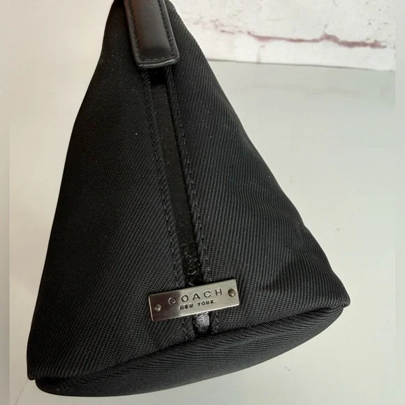 COACH Y2K 6.5”x4” Leather Trim Black Nylon Pewter Hardware Lightweight Mini Bag - Picture 8 of 14
